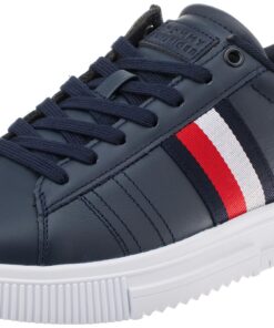 Tommy Hilfiger Homme Supercup Leather Fm0fm04706 Chaussures pour Hommes Mode Urban Soldes