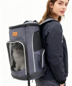 Sac à Dos Morpilot pour Chien - Grande Capacité - Pliable - Sécurité avec Laisse Intérieure