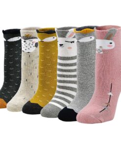 Chaussettes LOFIR chaudes en coton pour enfants, thermal Hiver épais, Taille 20-34, 6 paires, OEKO-TEX STANDARD 100