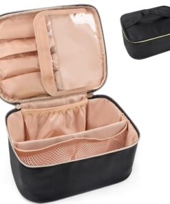 ZIOSINM Grande Trousse de Toilette Femme Voyage Noir