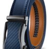KEMISANT Ceinture Homme Ajustable, Boucle Automatique 35mm Large, Ceinture Costume Cuir Découpée Grande Taille