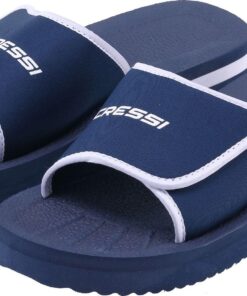 CRESSI Sandales de bain en synthétique pour plage et piscine - Noir - Adultes et enfants - Sangle de cheville haute - Bo