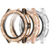 Kamita [3 Pièces] Diamant Coque pour Samsung Galaxy Watch FE/5/4 40mm, Paillettes PC Bumper Case avec Verre Trempé, Prot