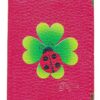 Syl'la Étui Pochette Porte-Cartes Bancaires Rouge - Pour Femmes - Idéal pour 24 Cartes Trefle