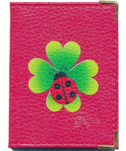 Syl'la Étui Pochette Porte-Cartes Bancaires Rouge - Pour Femmes - Idéal pour 24 Cartes Trefle