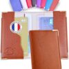 Ugozen Porte Carte Bancaire RFID Sécurisée | Etui 4 Cartes Bancaires Protégées pour Homme et Femme | Fabriqué en France