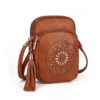 Sac à bandoulière GLITZALL Marron avec poches multiples pour femme