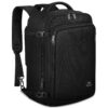 Sac de voyage Ryanair Étanche 40x30x20 Noir, Bagage Cabine Durables pour Femme et Homme, Sac à Dos Extensible 20L