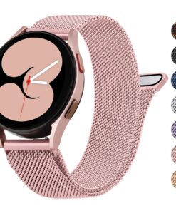Bracelets Wanme pour Samsung Galaxy Watch 4 (40 mm et 44 mm), résistant à l'eau, pour homme et femme, bracelet de rechan