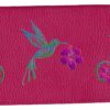 Syl'la Colibri Porte-Cheques en Cuir Fushia pour Femme Injectable et Discreete