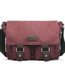 FANDARE Sac à bandoulière Toile Millésime Unisexe Sac d'épaule Hommes/Femmes, pour Travail, fac, Voyage, Sport, avec com