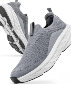Chaussures de Course Sosenfer Homme Slip On Légères Respirantes Fitness Running