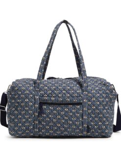 Vera Bradley Grand Sac de Voyage en Coton pour Femme - Taille Unique, Coton recyclé, Grande Capacité pour le Voyage