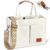 Sac Aucuu Grande Capacité en Toile pour Femme | Sangle Amovible | Sac à Main avec Poches Fermeture Magnétique | Idéal po