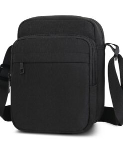 Sac Bandoulière Imperméable en Canvas pour Homme – Sac Porté Epaule Multifonction pour Travail, Loisirs et Vacances
