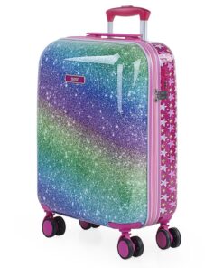 Valises SKPAT pour Enfants Légers et Pliantes | Chariot TSA Compatible pour Girls | Bagages à Main Ergonomiques Fuchsia