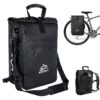 KEEPIFY Sacoche Vélo Étanche 3en1 - 20L Sac à Dos avec Compartiment Ordinateur pour Sacoche Vélo Porte Bagages Arrière,