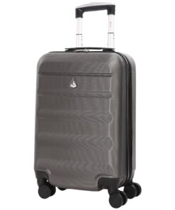 Valise Cabine Rigide 55x35x20cm 34L ABS Légère à 4 Roulettes - Conforme à Air France, KLM, Ryanair, Lufthansa, Easyjet e