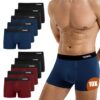 YESWEL Boxer Homme|Lot de 10|Coton|Doux et Respirant|sans Étiquette|sous-Vêtement|avec Ceinture Élastique|(S - 4XL)