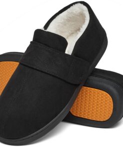 Mishansha Chaussons Homme Hiver Chaudes Mémoire de Mousses Gr. 39-48 - Séchauffement Rapide et Confort Assuré