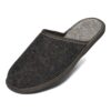 Pantoufles BeComfy pour Hommes en Feutre Naturel - Sol En Caoutchouc - Taille 40-46 EU