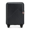 Valise cabine solide en polycarbonate avec 4 roulettes pivotantes, serrure à combinaison, taille M - Parfait pour les vo