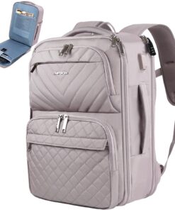 EMPSIGNSac à dos pour ordinateur portable, sac à dos matelassé de voyage, grande capacité idéal pour les professionnels
