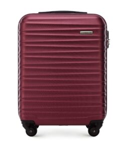 WITTCHEN Valise Cabine Rigide ABS 4 Roulettes Pivotantes Serrure à Combinaison Poignée Télescopique - Taille M - Adaptée