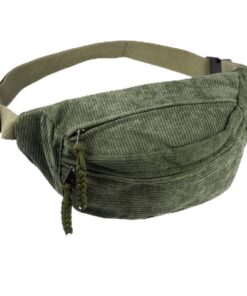 Sac Banane Femme Bandoulière Réglable Velour Côtelé,Sac À Bandoulière Multifonctionnel pour Femmes et Hommes Faire du Sh