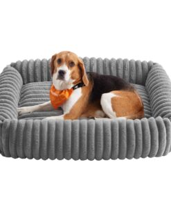 Panier de Chien Feandrea Gris Tourterelle, Orthopédique Taille Moyenne, Rembourrage Doux PGW311GD01