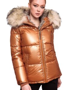 Navahoo B828 Parka d'hiver chaude en fourrure synthétique pour femme - Homme et Femme - Hiver - Chaleur - Fourrure synth