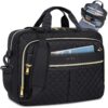 IGOLUMON Sacoche Porte-Ordinateur Imperméable 17 Pouces - Pour Femme - Sac à Bandoulière Porte-Document Portable