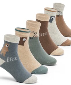 Chaussettes Aisyee enfant en coton sans couture pour garçon toute la saison - lot de 6 paires