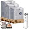 Sac Sous Vide Vacbird pour Vetements Aspirateur Puissant Électrique, Lot de 9 Tailles Différentes, Idéal pour Chemises e