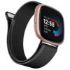 Wanme Métal Bracelet Fitbit Versa 3/4/Sense 2 Réglable pour Femme Homme