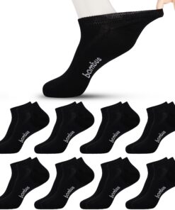 Jeasona Lot de 8 Paires De Chaussettes En Bambou Diabétiques Pour Homme Taille 39-49 - Chaussettes Sans Caoutchouc