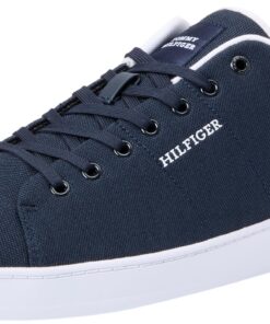 Tommy Hilfiger Homme Baskets À Semelle Courtes Pique Sélectionné Pour La Mode Homme FM0FM04967