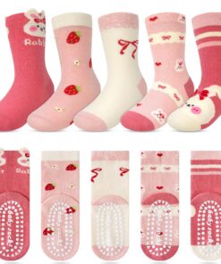 Kyopp Chaussettes rigolotes Unisexe Kids Crew Socks Animaux 10 Paires Organic Cotton Standard Kyopp Chaussettes rigolote