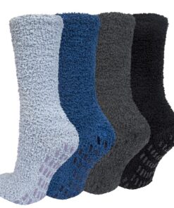 Chalier Cozy 4 Paires Chaussettes Chaudes Épaisse pour Hommes et Femmes en Hiver - Taille Unique - Chaussettes C++; Chal