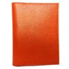 Charmoni Portefeuille Homme en Croute de Cuir (Orange) - Grandes Capacités - Pour Hommes Affaires - Voyage et Travail -
