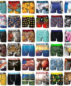 BOXECON FREEGUN Pack Surprise Boxer Homme Confortable et Agréable (Lot de 5)