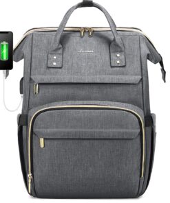 LOVEVOOK Sac à Dos pour Ordinateur 15.6 Pouces, Imperméable, Pour Femmes, Élégant avec Port USB, Collège et Affaires, OE