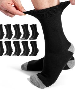 Jeasona chaussettes diabétiques homme/femme + chaussettes sans élastique sans couture + chaussettes diabétiques pour hom