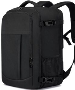 Bagage cabine LIGSAN 40x20x25cm pour Ryanair, Noir, Sac à dos voyage homme/femme