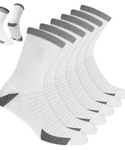 Chaussières de sport Blitzsox pour homme course à pied rembourrées respirantes coton, lot de 6 - confort durant la cours