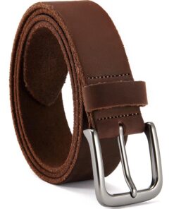 CHAOREN Ceinture Homme Cuir, Haute Qualité 38mm Véritable Cuir Buffle, Parfaite pour les Looks Décontractés et les Jeans