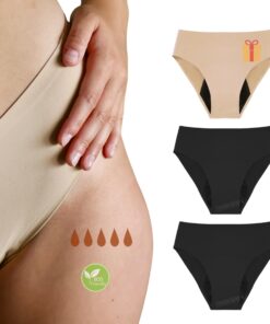 Culottes menstruelles So'Cosy Iris Absorbantes Lot de 3 - Post-Accouchement - Très Discrètes | Cadeau Femme