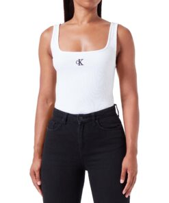 Calvin Klein Débardeur Femelle | Col Ras-du-Cou | Homme et Femmes | Hiver et Printemps | Comfort, Respirant, Fit Parfait