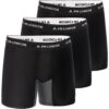 FM London Lot de 3 Boxers Hommes en Fibre de Bambou pour Ebancher Doucement avec Bandes Anti-frottement pour Marchés Sen
