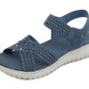 Meik Mangni Sandales Sport Femme Confortables Randonnée Été Chaussures de Plage EU 35-42